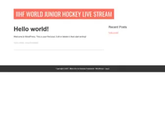 IIhfworldjunior.com(IIHF World Junior Hockey Live Stream) Screenshot