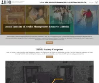 IIHMR.org(Premier Institution in Hospital and Health) Screenshot