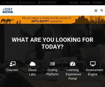 IIHT.com(Job-orientd training programs on niche emerging technologies) Screenshot