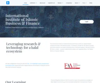 IIIBF.com(International Institute of Islamic Business and Finance) Screenshot