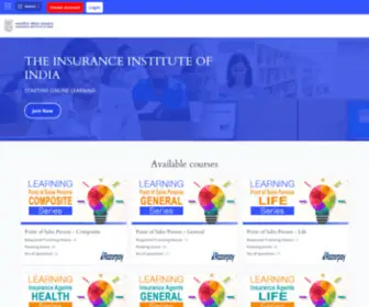 IIIIndia.in(Insurance Institute of India) Screenshot