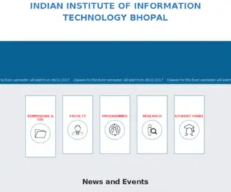 IIItbhopal.co.in(IIIT BHOPAL) Screenshot