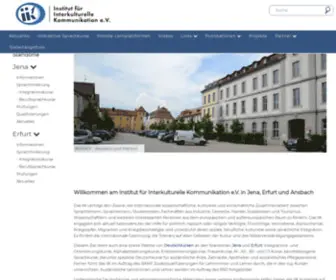IIK.com(Willkommen am Institut für Interkulturelle Kommunikation e.V) Screenshot