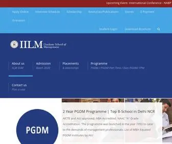 IILMGSM.ac.in(IILM Graduate School of Management is a distinct name amongst top Business schools in India) Screenshot