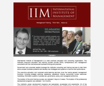 IIM-Edu.org(International Institute of Management) Screenshot