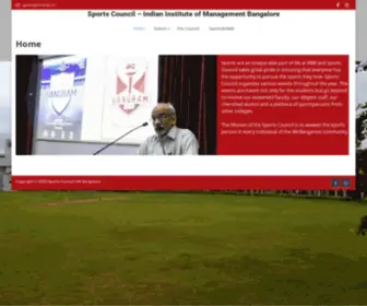 IImbsportscouncil.in(Indian Institute of Management Bangalore) Screenshot