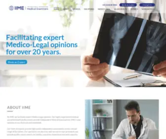 IImeonline.com(International Independent Medical Examiners) Screenshot