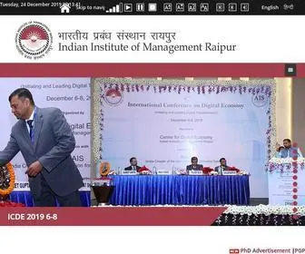 IImraipur.ac.in(IIM Raipur) Screenshot