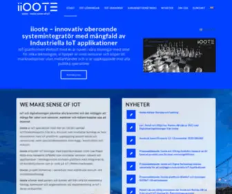 IIoote.com(We Make Sense of IoT) Screenshot