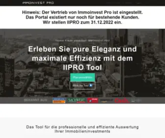IIpro.de(ImmoInvest Pro) Screenshot