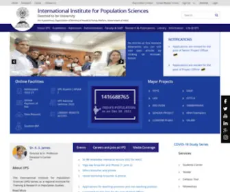 IIpsindia.ac.in(International Institute for Population Sciences (IIPS)) Screenshot
