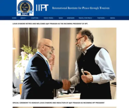 IIPT.org(International Institute For Peace Through Tourism IIPT) Screenshot