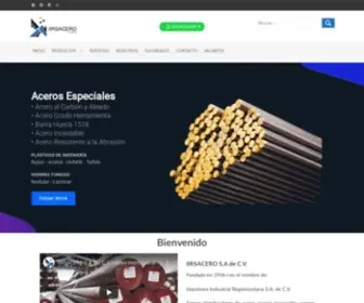 IIrsacero.com.mx(IIRSACERO S.A) Screenshot