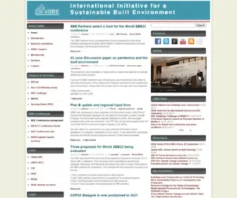 IIsbe.org(International Initiative for a Sustainable Built Environment) Screenshot