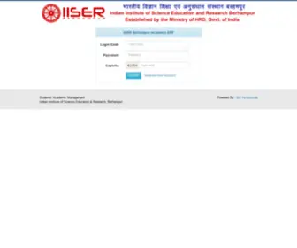 IIserbpr.in(IISER Berhampur ERP) Screenshot