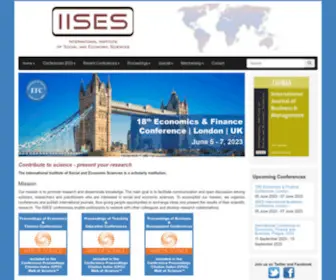 IIses.net(International Institute of Social and Economic Sciences) Screenshot