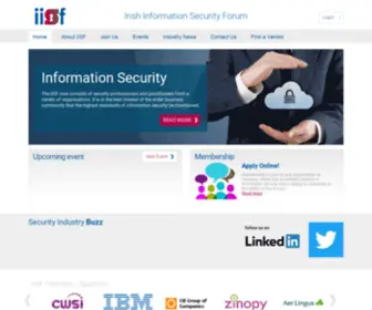 IISF.ie(Cyber Security Ireland and Irish Information Security Forum cybersecurity) Screenshot