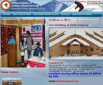 IIsmGulmarg.in(Indian Institute of Skiing and Mountaineering Gulmarg) Screenshot