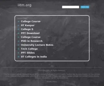 IITM.org(IITM) Screenshot