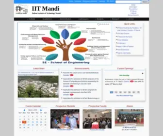 IItmandi.ac.in(IIT Mandi) Screenshot