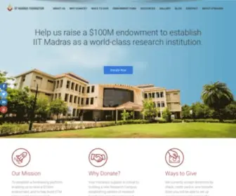 IItmfoundation.org(IIT-M Foundation) Screenshot