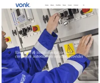 IIvonk.com(Vonk Electrical & instrumentation control & automation solution provider) Screenshot