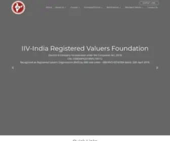 IIVRVF.org(HOME-IIV-India-Registered-Valuers-Foundation) Screenshot