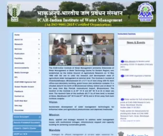IIWM.res.in(ICAR-Indian Institute of Water Management, Bhubaneswar) Screenshot