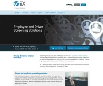 IIX.com(Top Driver Risk Transportation Employment Screening Hub) Screenshot