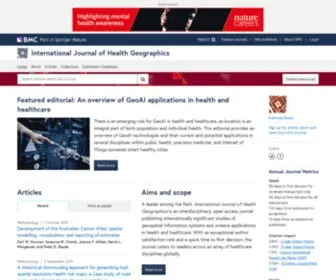 IJ-Healthgeographics.com(International Journal of Health Geographics) Screenshot