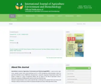 Ijaeb.com(International Journal of Agriculture Environment & Biotechnology) Screenshot