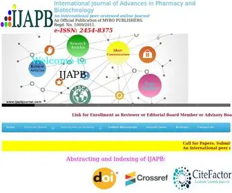 Ijapbjournal.com(International Journal of Advances in Pharmacy and Biotechnology) Screenshot