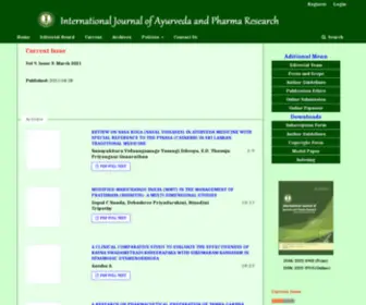 Ijapr.in(International Journal of Ayurveda and Pharma Research) Screenshot