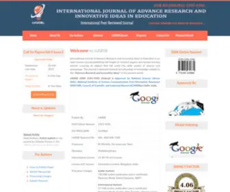 Ijariie.com(International Journal of Advance Research and Innovative Ideas in Education(IJARIIE)) Screenshot
