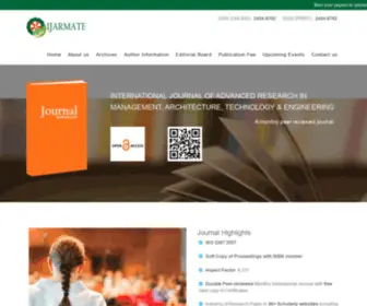 Ijarmate.com(International Journal of Advanced Research in Management) Screenshot