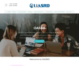 Ijasrd.org(International Journal of Advanced Scientific Research and Development) Screenshot