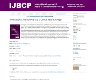 IJBCP.com(International Journal of Basic & Clinical Pharmacology) Screenshot