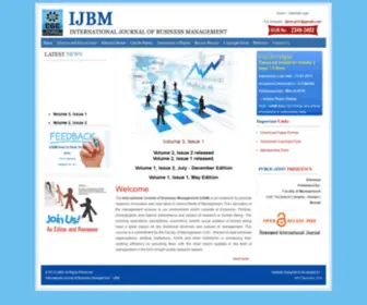 IJBM.co.in(International Journal of Business Management) Screenshot