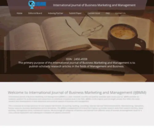 IJBMM.com(International journal of business marketing and management) Screenshot