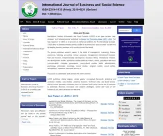 Ijbssnet.com(Aims and ScopeInternational Journal of Business and Social Science (IJBSS)) Screenshot