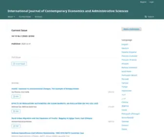 Ijceas.com(International Journal of Contemporary Economics and Administrative Sciences) Screenshot