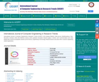 Ijcert.org(International Journal of Computer Engineering in Research Trends) Screenshot