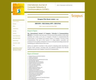 IJCNC.com(Scopus Cite Score 2020) Screenshot