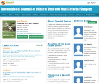 Ijcoms.org(International Journal of Clinical Oral and Maxillofacial Surgery) Screenshot