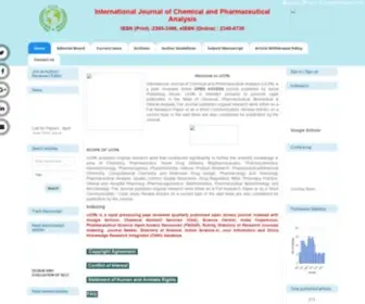 IjcPa.in(International Journal of Chemical and Pharmaceutical Analysis) Screenshot