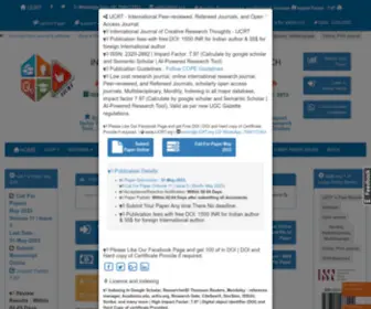 IJCRT.org(Journal UGC) Screenshot