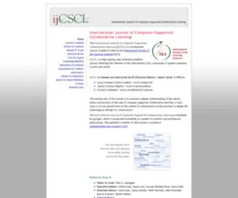 IJCSCL.org(International Journal of Computer) Screenshot