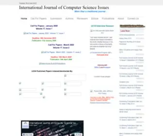 Ijcsi.org(The International Journal of Computer Science Issues (IJCSI)) Screenshot