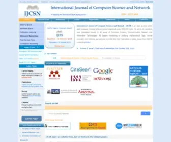 IJCSN.org(International Journal of Computer Science and Network) Screenshot