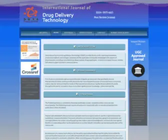IJDDT.com(International Journal of Drug Delivery Technology (IJDDT)) Screenshot